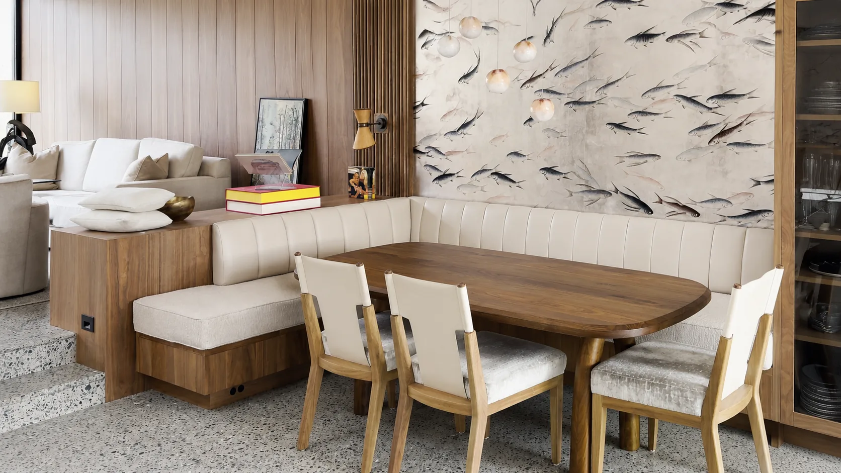 Walnut Kitchen & Banquette